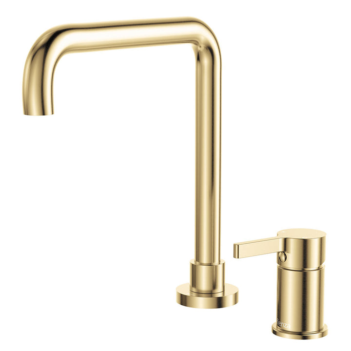 Sansa Squareline Hob Mixer Set - Urban Brass