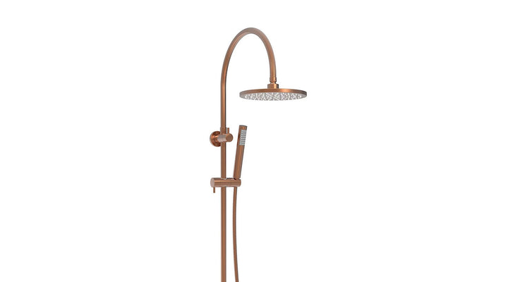Soul Slimline Gooseneck Shower Set - Brushed Copper
