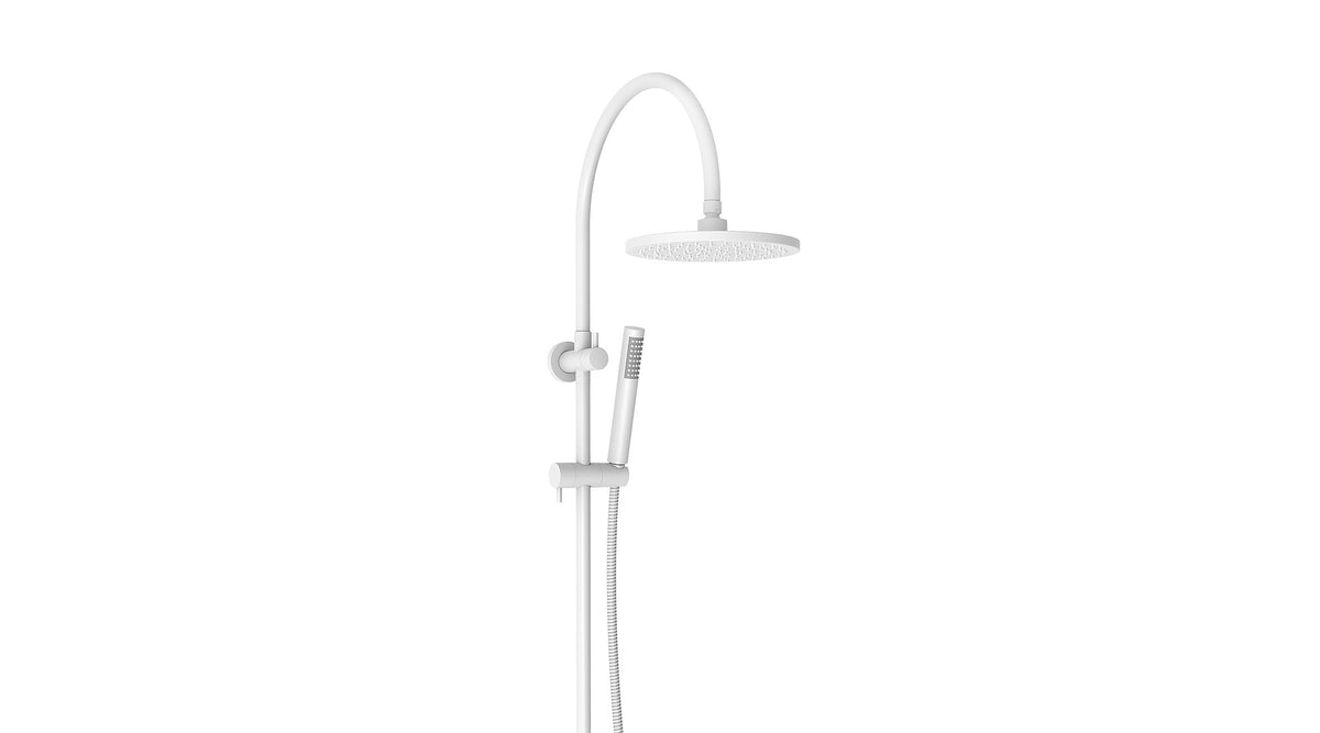 Soul Slimline Gooseneck Shower Set - Matte White