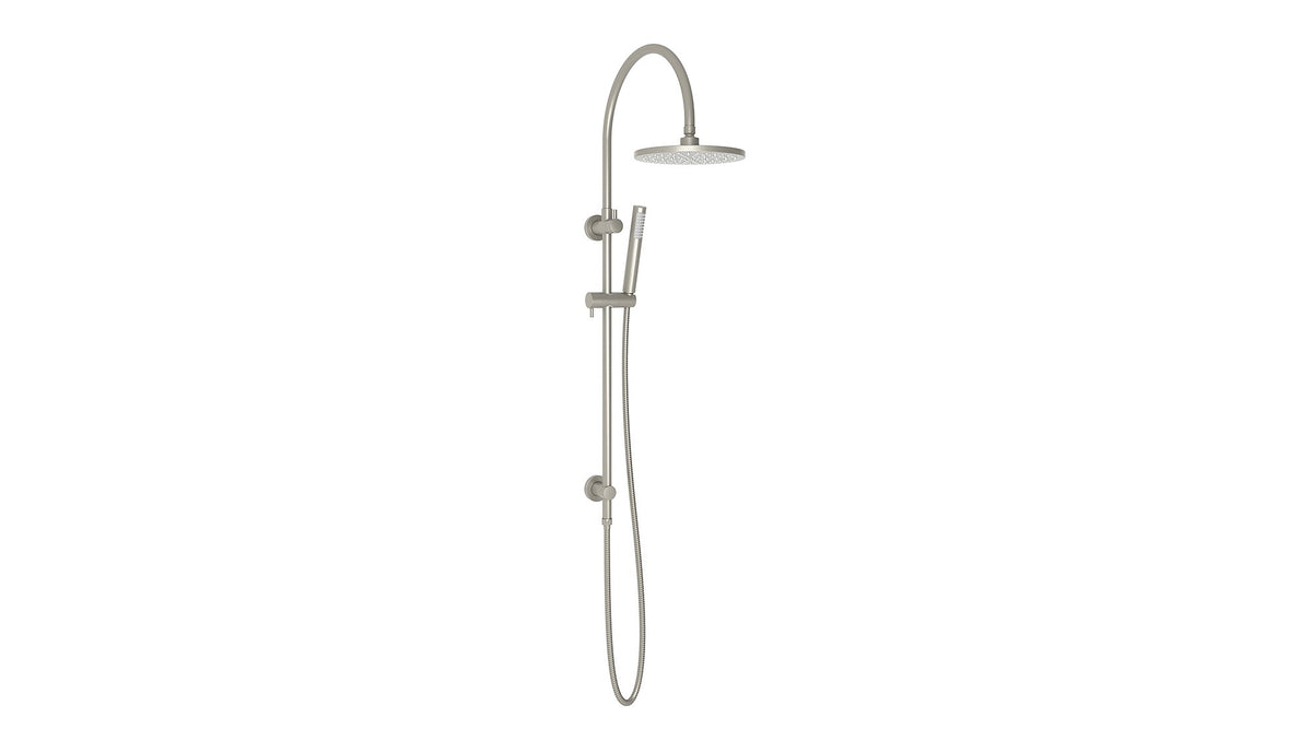 Soul Slimline Gooseneck Shower Set - Brushed Nickel
