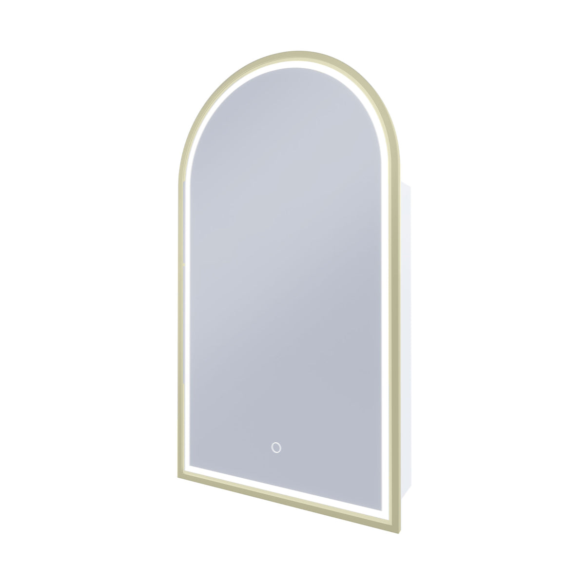 Blanca LED Shaving Cabinet Baltic Brass