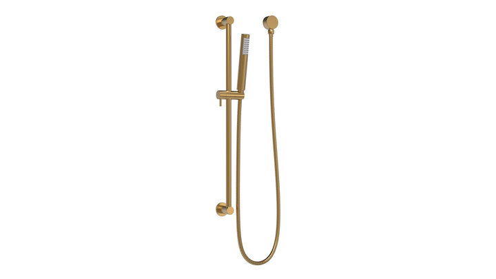 Soul Slimline Hand Shower on Rail - Brushed Brass