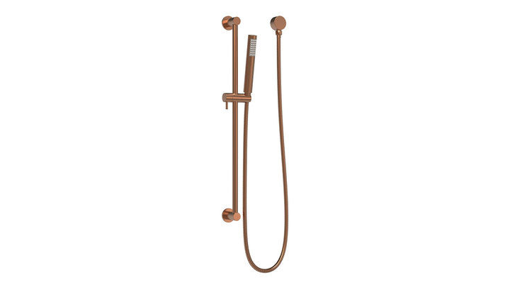 Soul Slimline Hand Shower on Rail - Brushed Copper