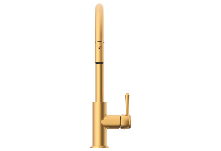 Eternal Pull Out Kitchen Mixer - Brushed Brass