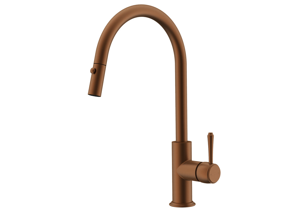 Eternal Pull Out Kitchen Mixer - Brushed Copper
