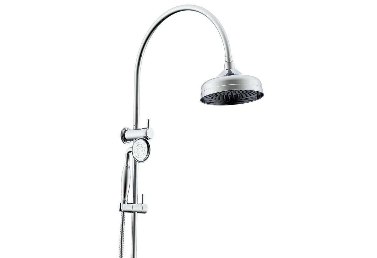 Eternal Gooseneck Twin Shower Set - Chrome