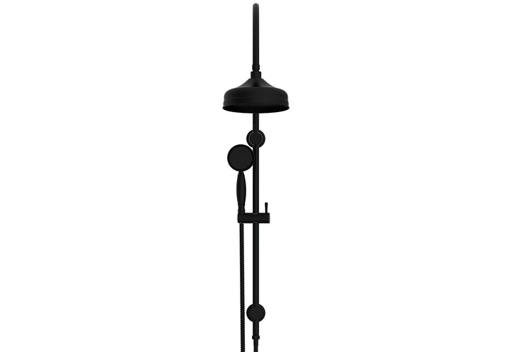 Eternal Gooseneck Twin Shower Set - Matte Black