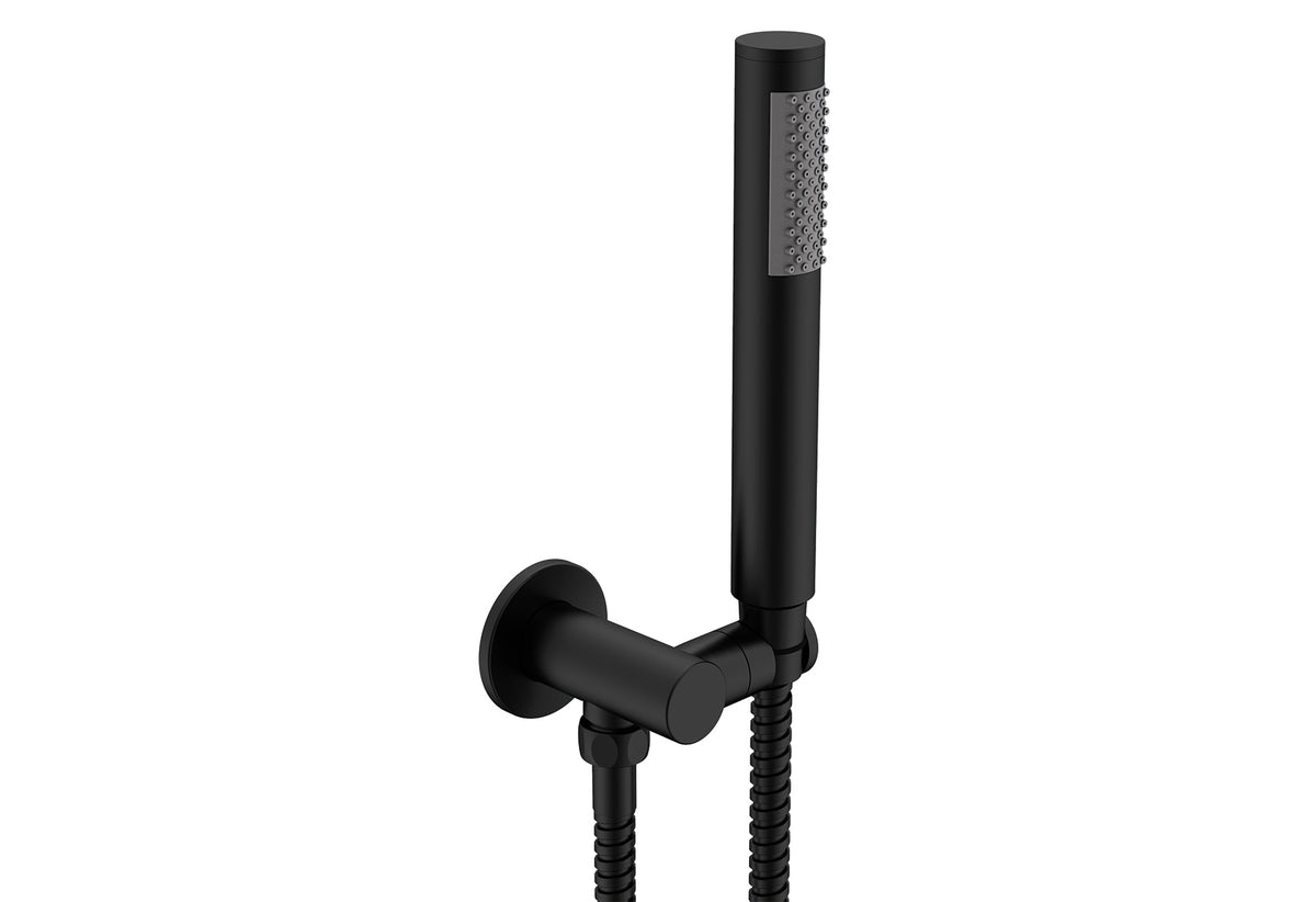 Soul Slimline Hand Shower on Hook - Matte Black