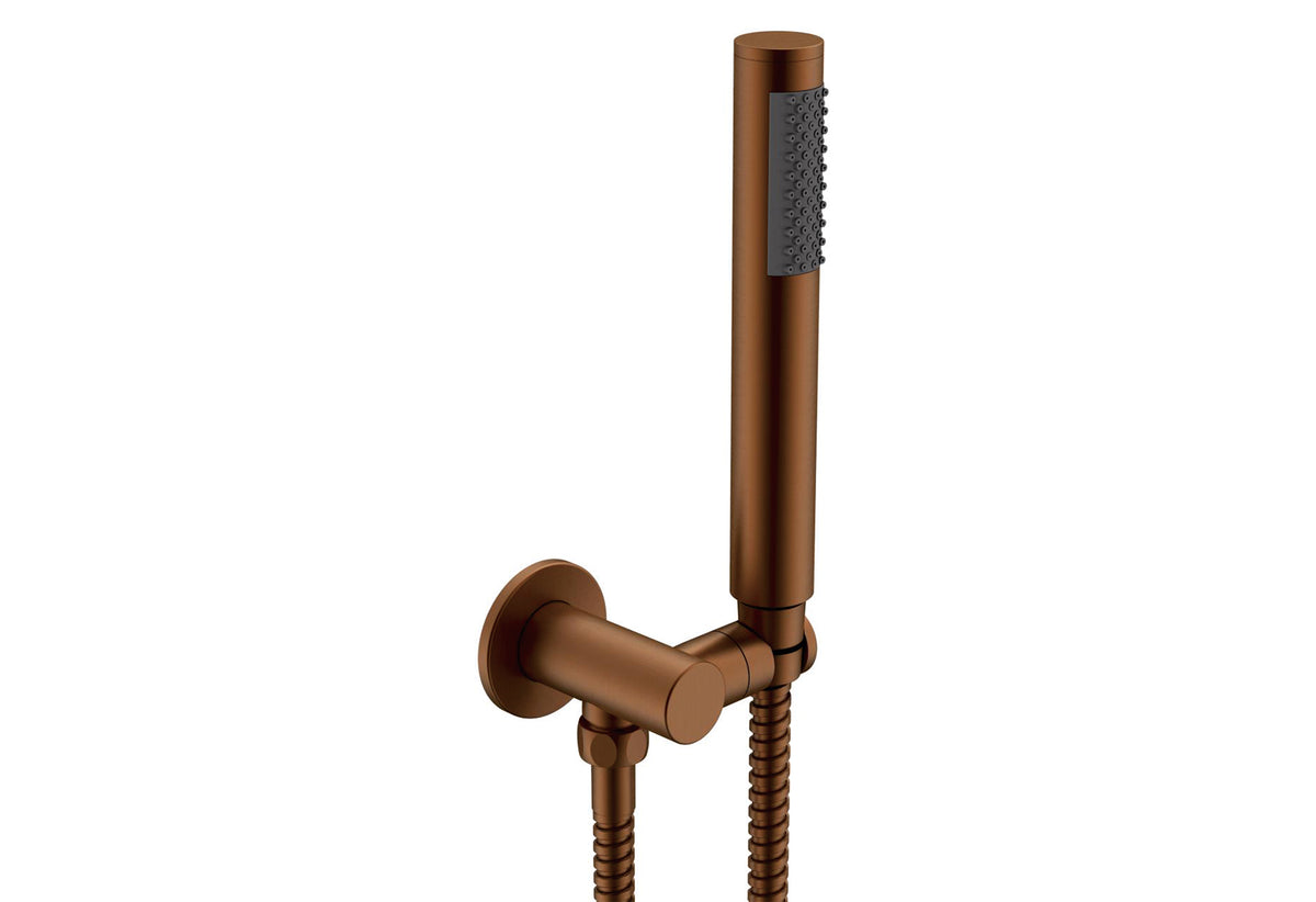 Soul Slimline Hand Shower on Hook - Brushed Copper