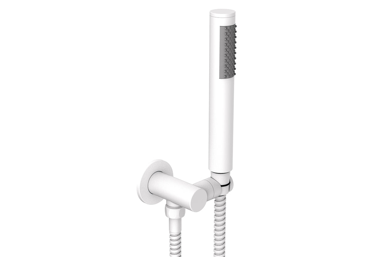 Soul Slimline Hand Shower on Hook - Matte White