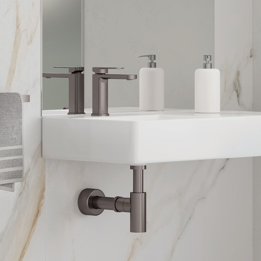 Tono Basin Mixer - Gun Metal