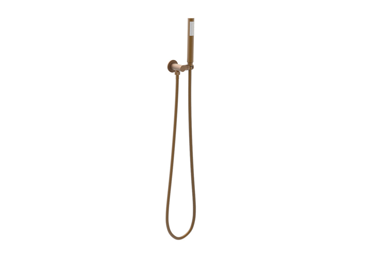 Soul Slimline Hand Shower on Hook - Brushed Copper