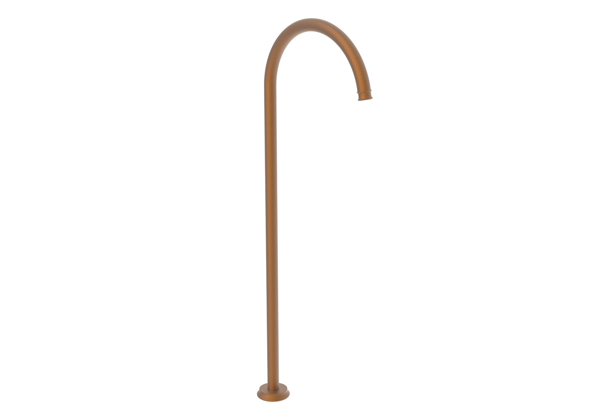 Eternal Floor Spout - Brushed Copper