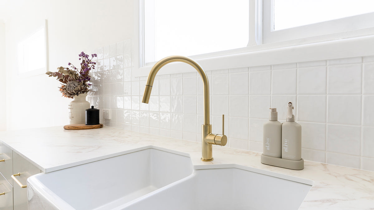 Bloom Pull Out Sink Mixer lifestyle