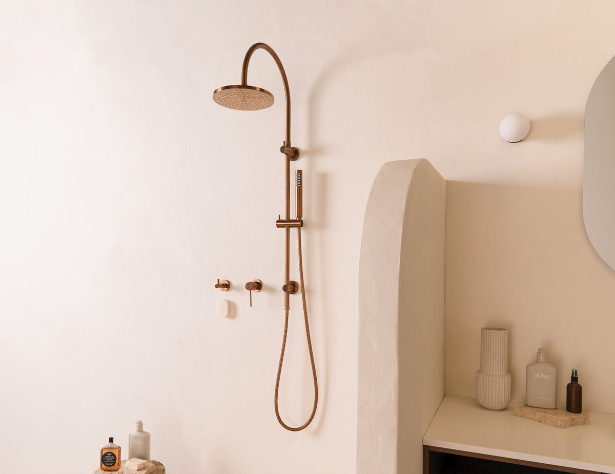 Soul Slimline Gooseneck Shower Set lifestyle