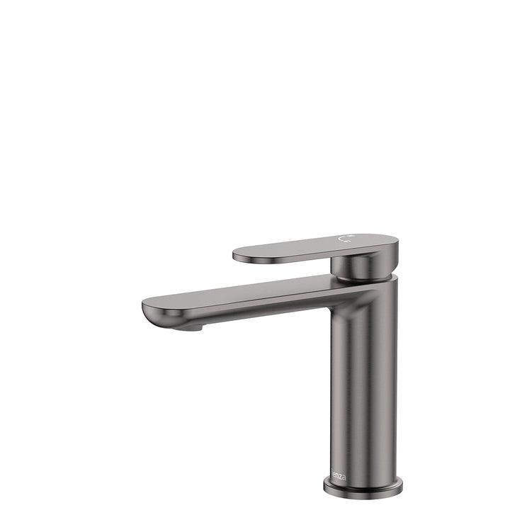 Empire Slim Cold Start Basin Mixer - Gun Metal