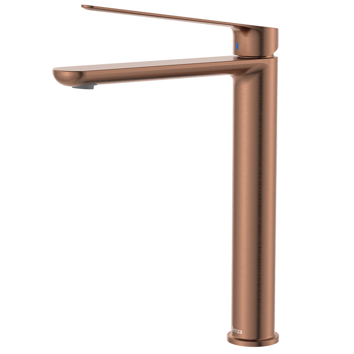 Empire Care Cold Start Tall Basin Mixer - Brushed Copper
