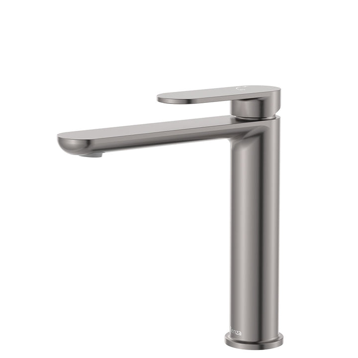 Empire Slim Cold Start Medium Basin Mixer - Gun Metal