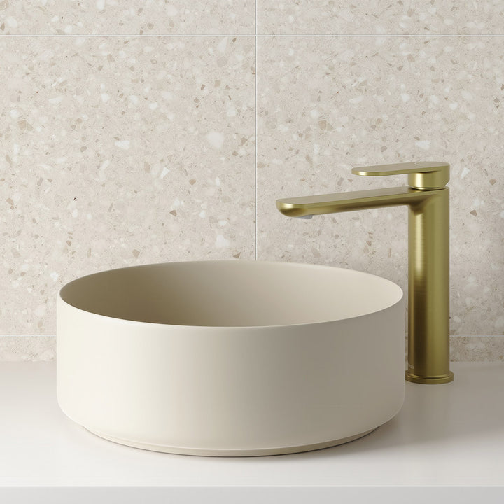 Empire Slim Cold Start Medium Basin Mixer - Urban Brass