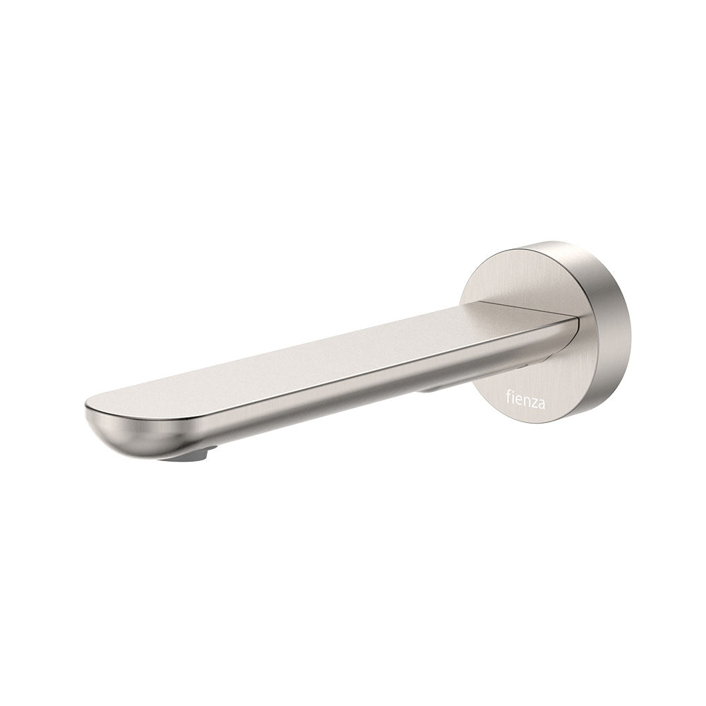 Empire Slim Basin/Bath Outlet, Round Plate, 180mm - Brushed Nickel