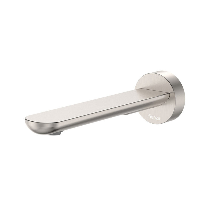 Empire Slim Basin/Bath Outlet, Round Plate, 180mm - Brushed Nickel