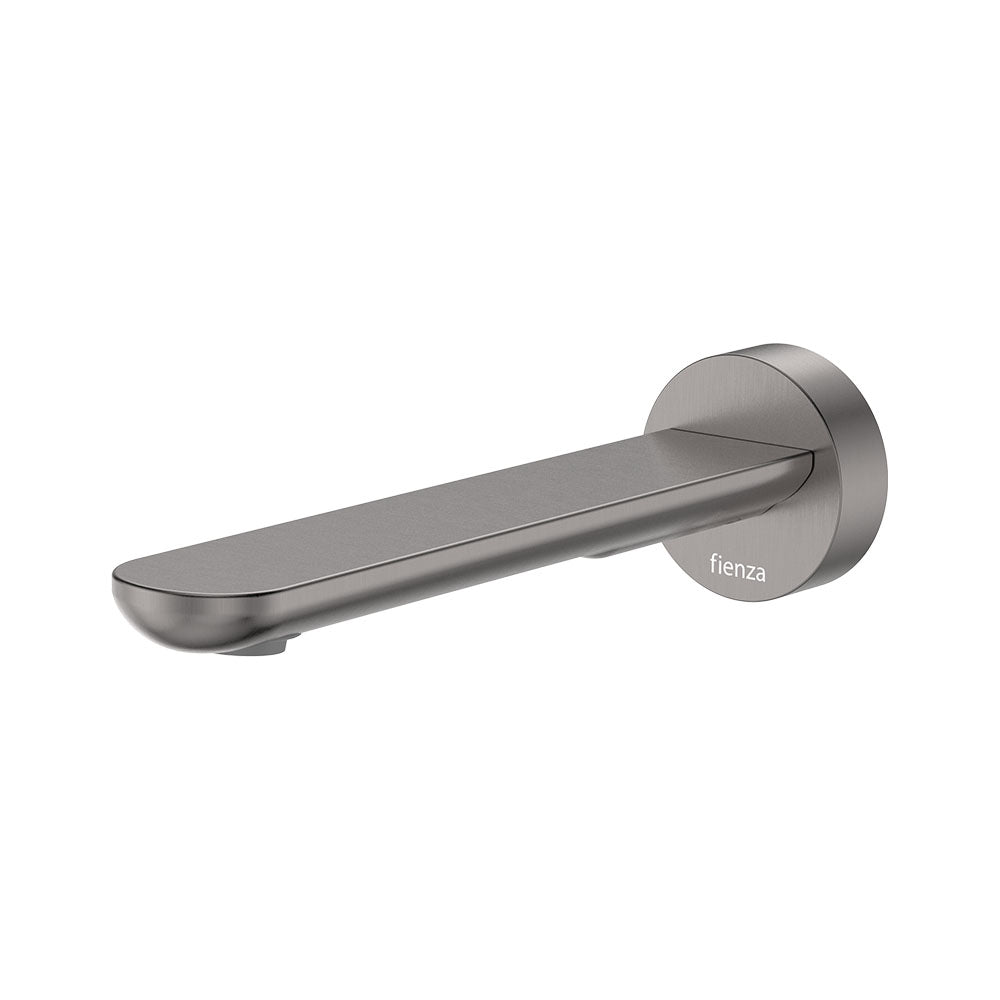 Empire Slim Basin/Bath Outlet, Round Plate, 180mm - Gun Metal