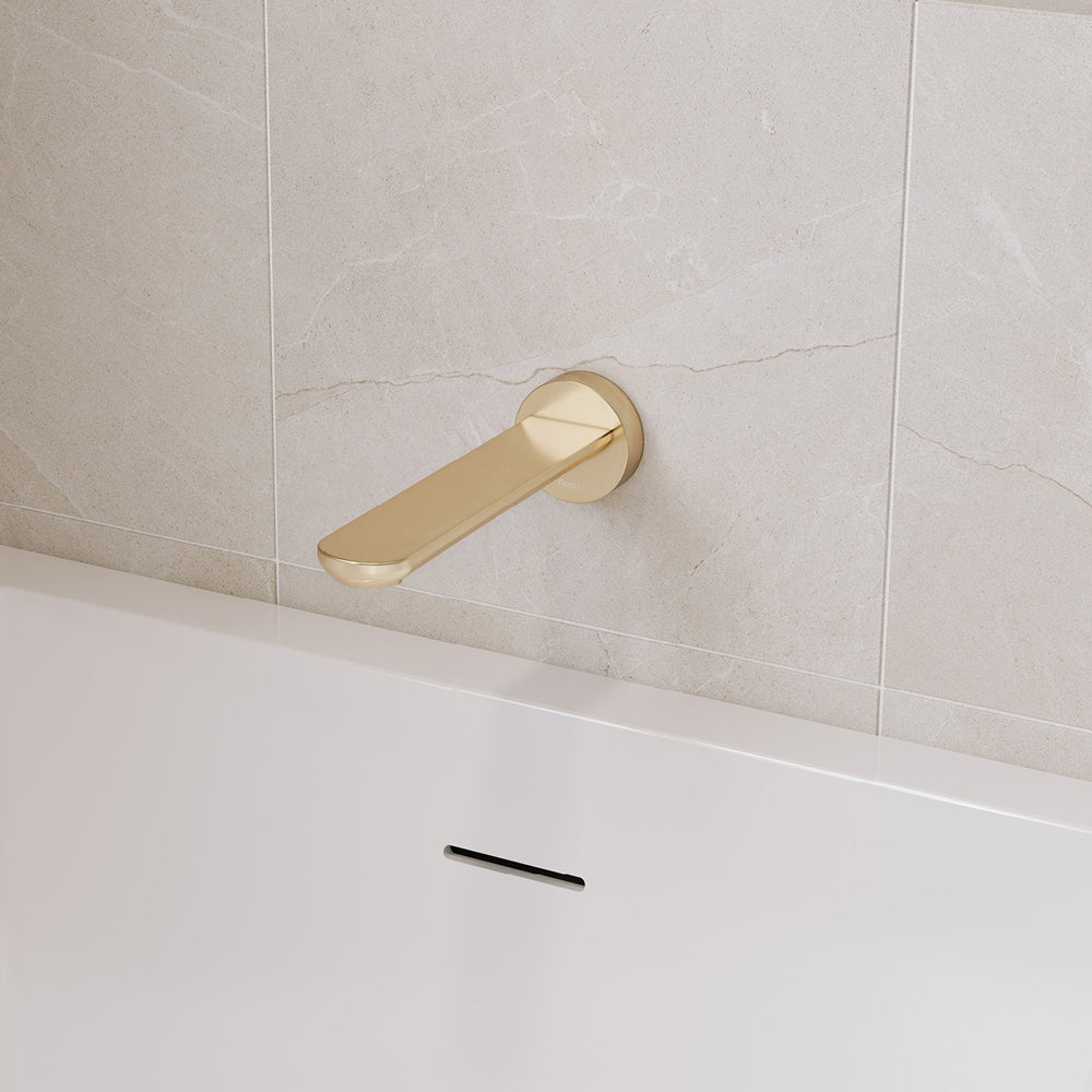 Empire Slim Basin/Bath Outlet, Round Plate, 180mm - Urban Brass