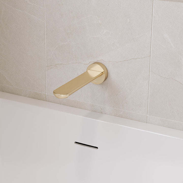 Empire Slim Basin/Bath Outlet, Round Plate, 180mm - Urban Brass