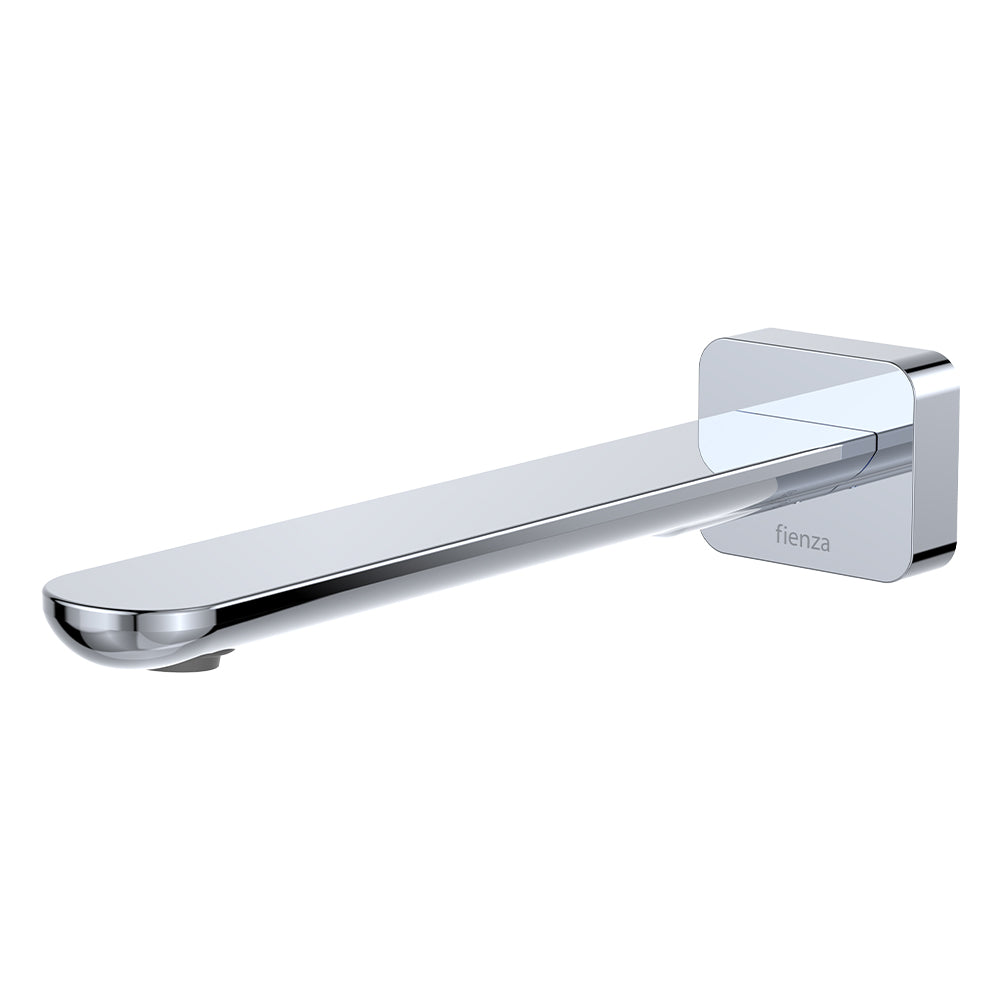 Empire Slim Basin/Bath Outlet, Square Plate, 220mm - Chrome