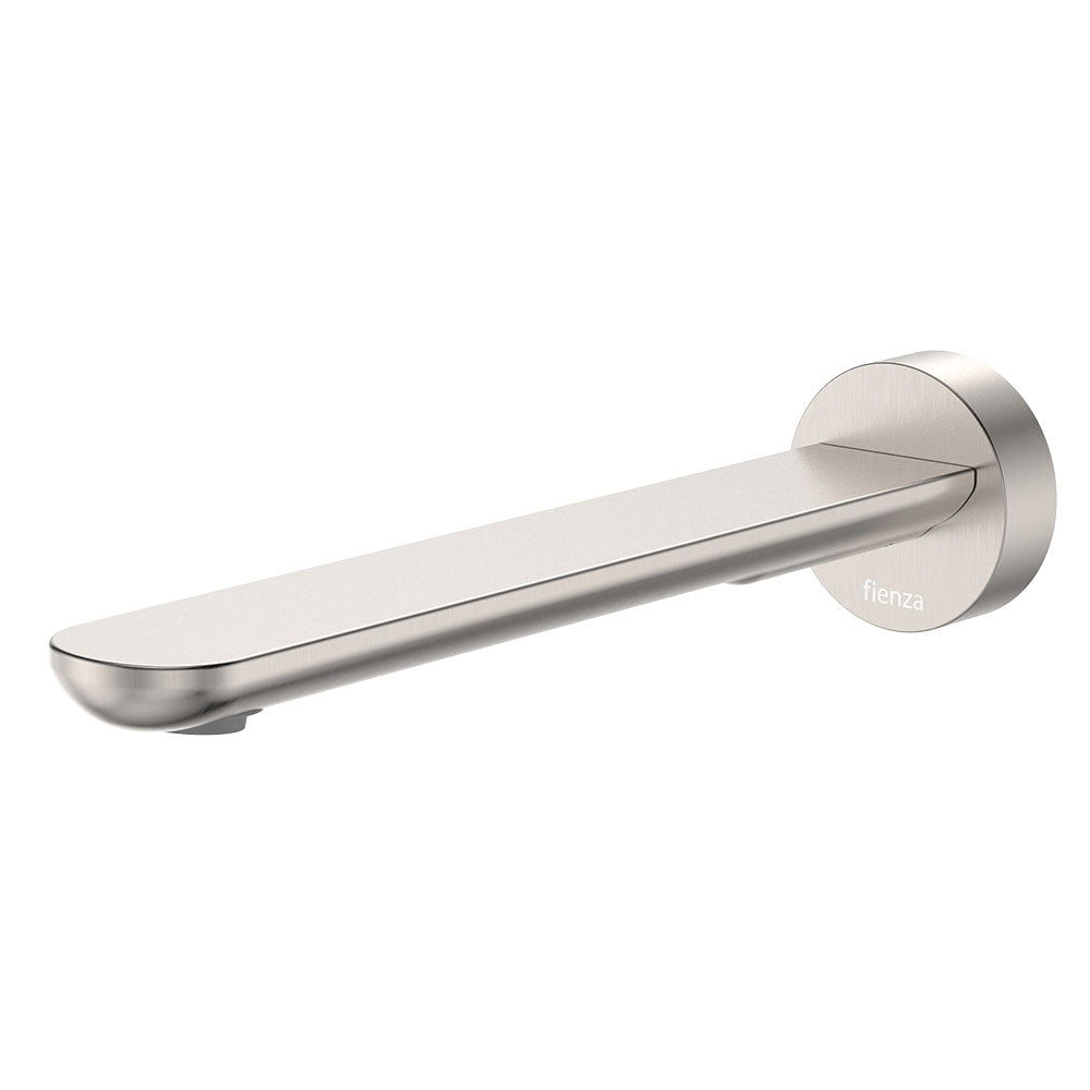 Empire Slim Basin/Bath Outlet, Round Plate, 220mm - Brushed Nickel