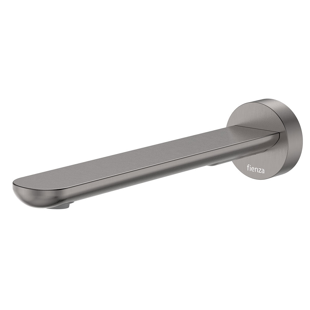 Empire Slim Basin/Bath Outlet, Round Plate, 220mm - Gun Metal