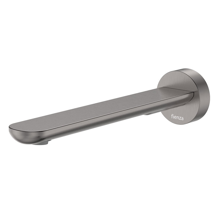 Empire Slim Basin/Bath Outlet, Round Plate, 220mm - Gun Metal