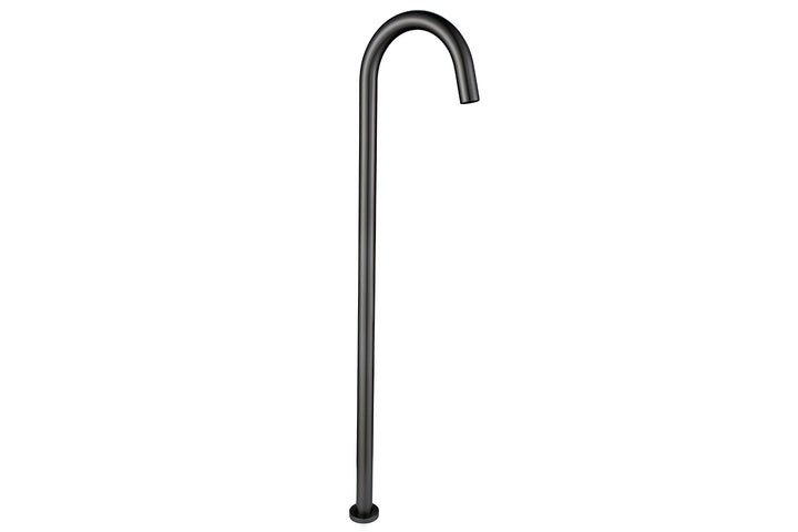 Bloom Floor Bath Spout - Brushed Gunmetal