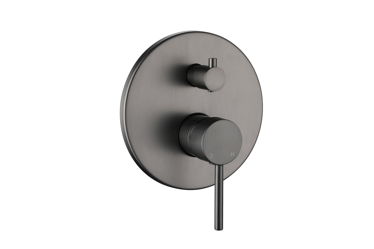 Bloom Shower Diverter - Brushed Gunmetal