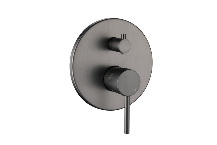 Bloom Shower Diverter - Brushed Gunmetal