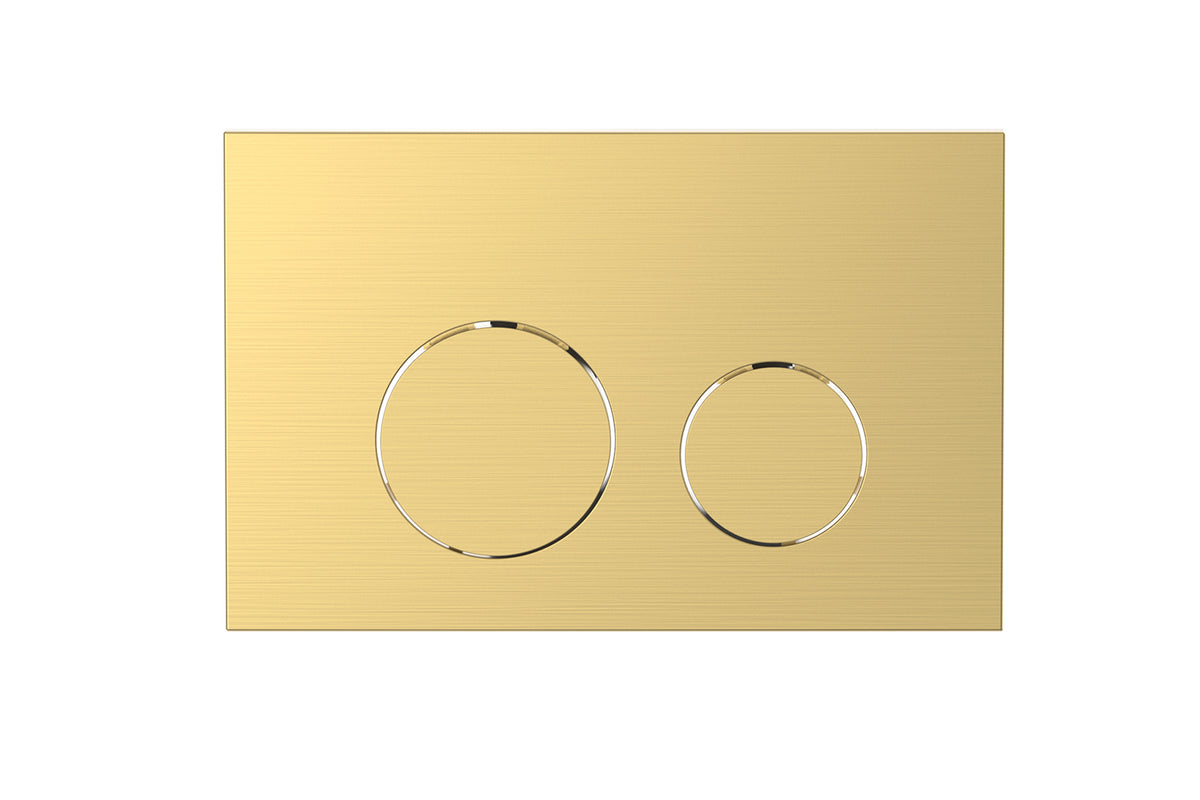 Toilet Flush Button - Brushed Brass