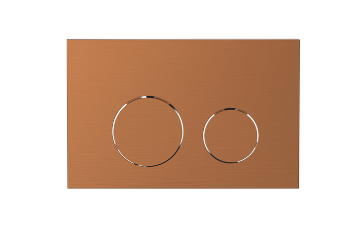 Toilet Flush Button - Brushed Copper