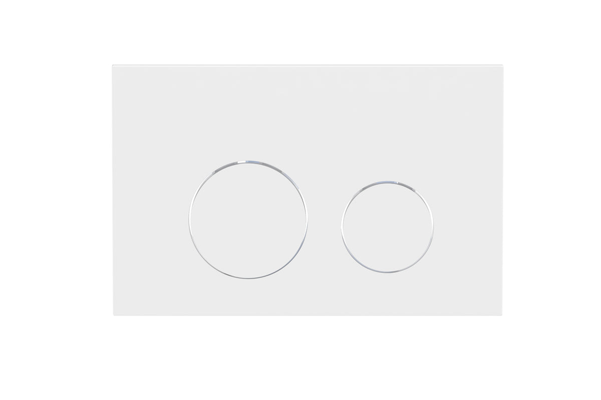Toilet Flush Button - Matte White