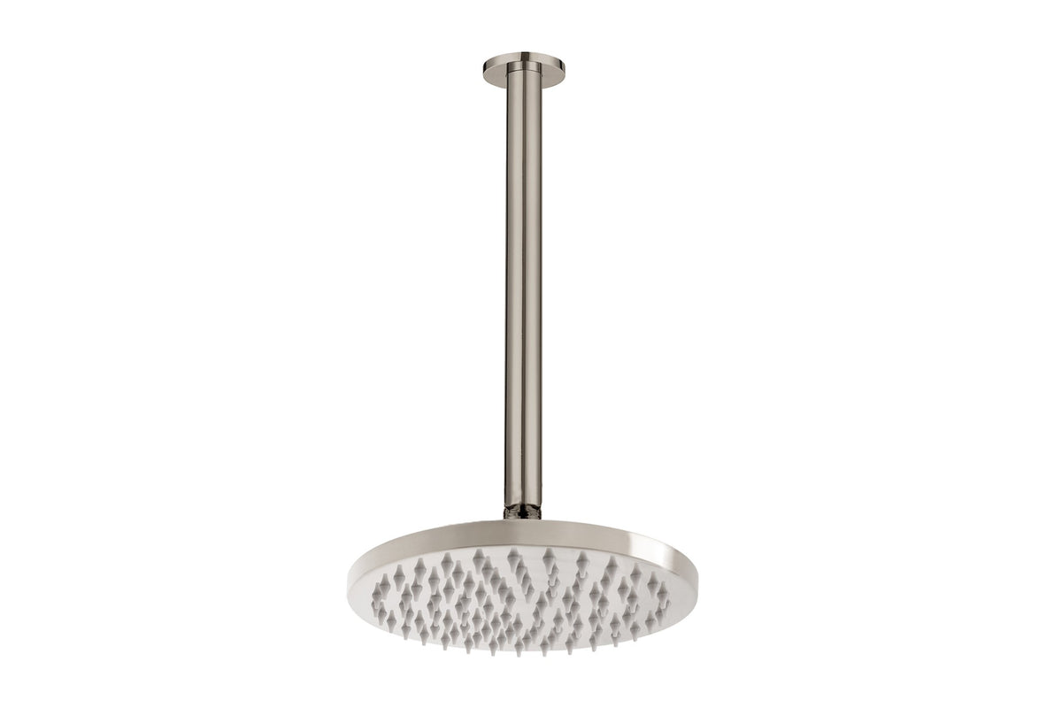 Bloom Shower Rose 200mm and Shower Dropper 300mm - Warm Brushed Nickel