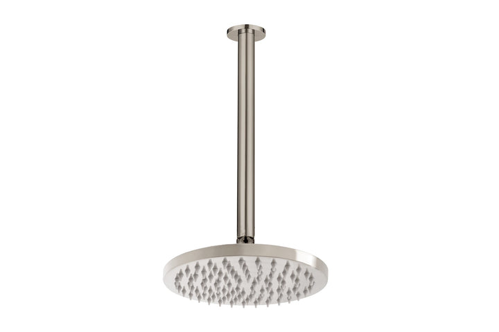 Bloom Shower Rose 200mm and Shower Dropper 300mm - Warm Brushed Nickel