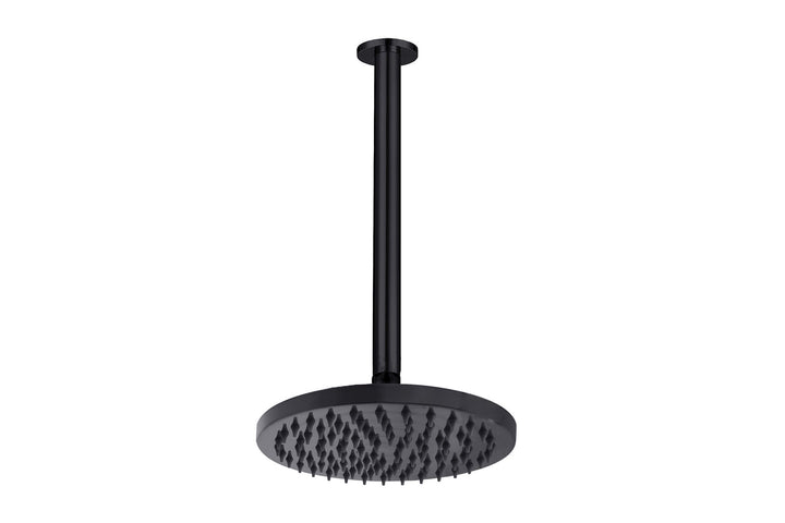 Bloom Shower Rose 200mm and Shower Dropper 300mm - Matte Black