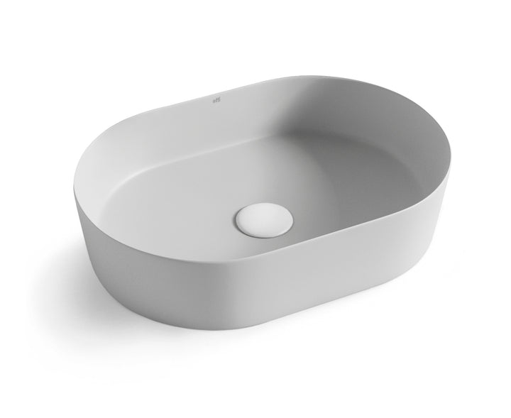 Quay Oval 500x330x120 Matte Grey Basin