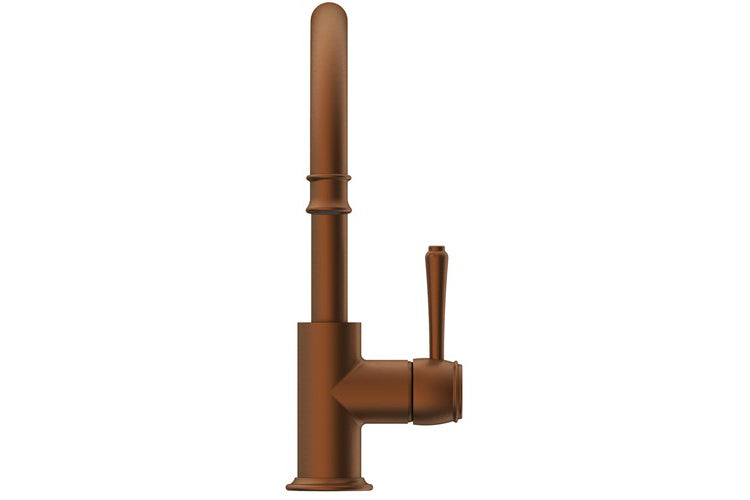 Eternal Gooseneck Basin Mixer - Brushed Copper