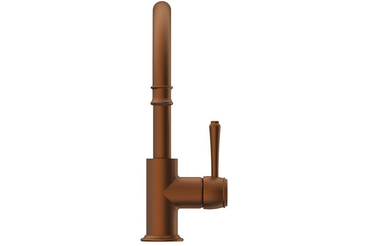 Eternal Gooseneck Basin Mixer - Brushed Copper