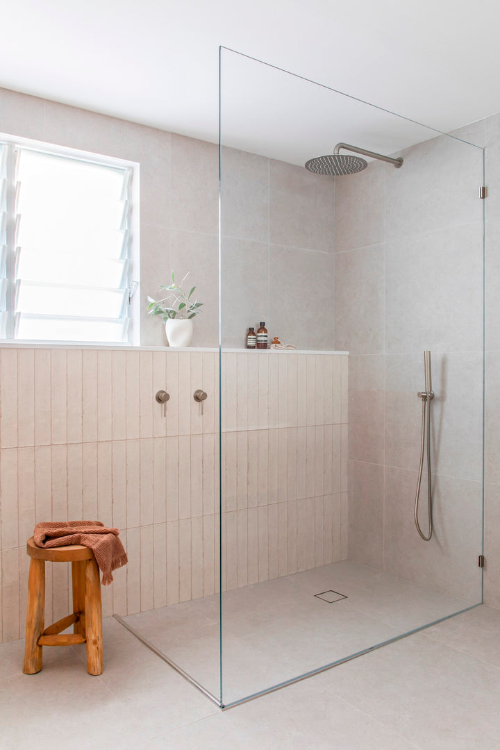 Soul Slimline Hand Shower on Hook lifestyle