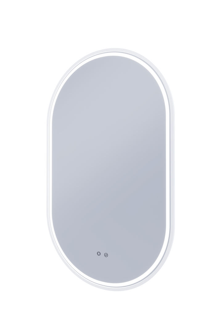 Gatsby LED Mirror with Demister and Portable Magnifier Milano White product view 4