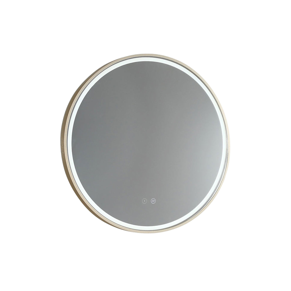 Sphere LED Mirror with Demister Baltic Brass
