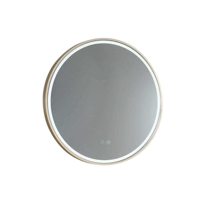 Sphere LED Mirror with Demister Baltic Brass