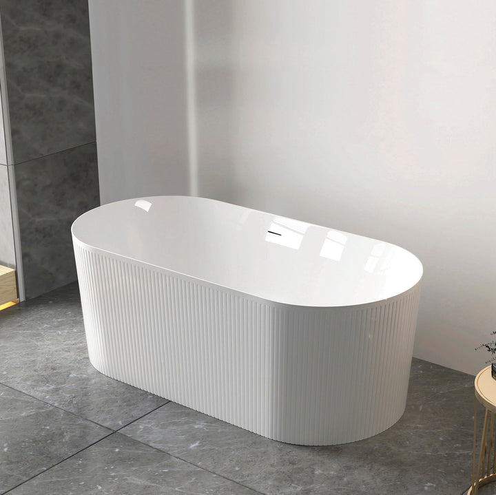 Attica Noosa Fluted 1700 Gloss White Bath