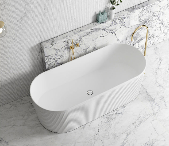 Attica Noosa Fluted 1700 Matte White Bath